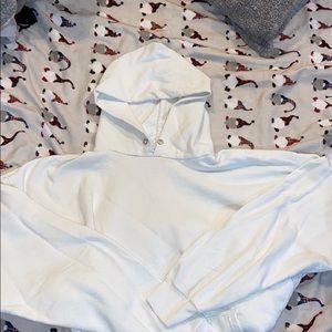 Men’s White Hoodie from Hanes